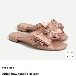 Blush Satin slide sandals